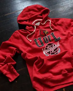 UofL Louisville Volleyball Red PO Hoody