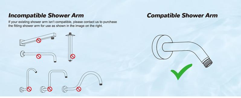 Hibbent Upgraded 13'' Shower Head Combo, High Pressure 5 Spray Rainfall Showerhead with 10 Spray Modes Handheld,All Metal Easy Reach 4-way Diverter with Pause Mode, 71'' Hose and Holder, Matte Black