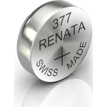 Renata 377 SR626W Silver Oxide Watch Battery 1.55V Coin Cell Button Electronic 24mAh Long Lasting Reliable for Watches Calculators Toys