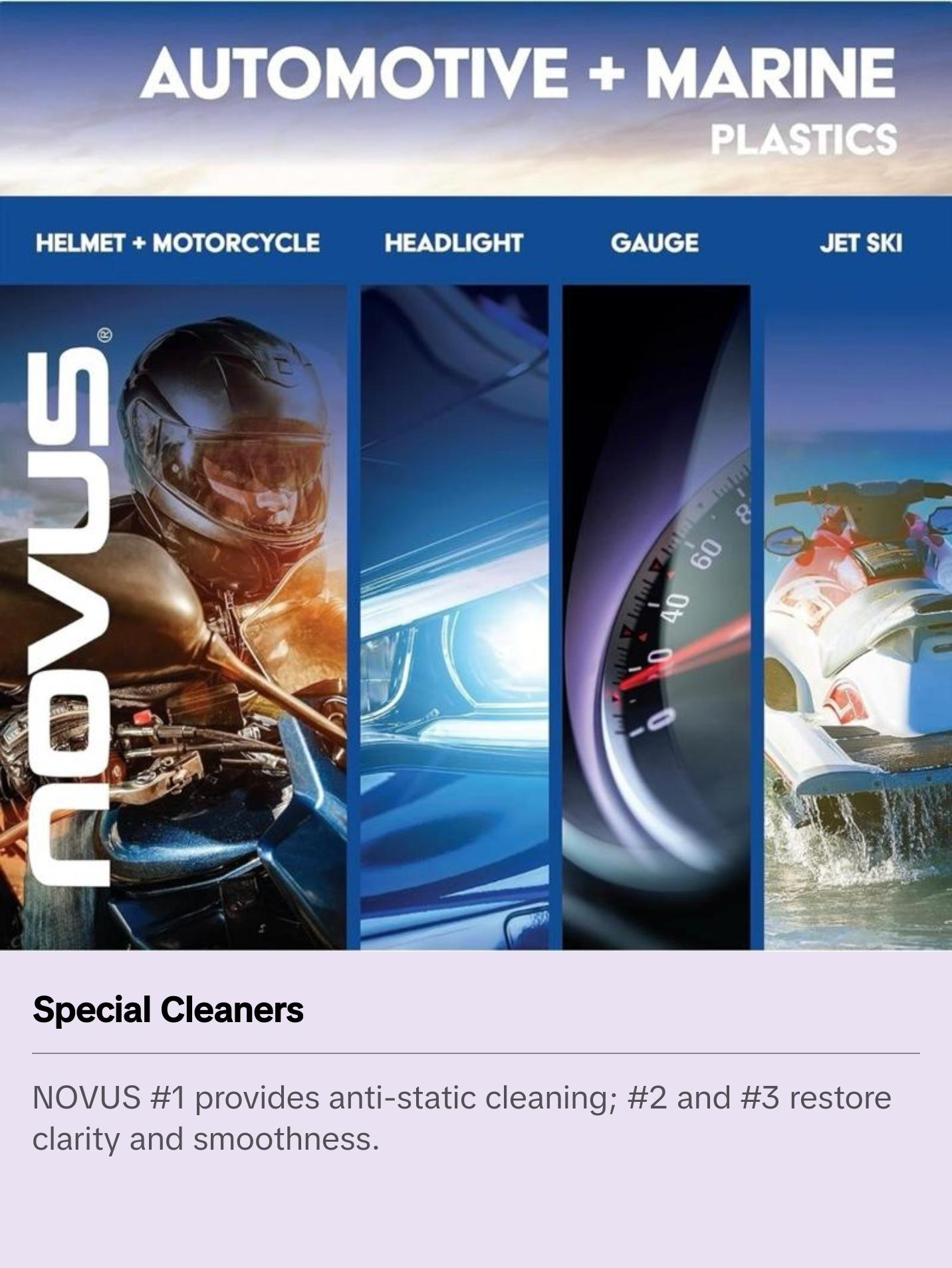 NOVUS Plastic Scratch Remover Kit – 3-Step Polish & Repair System for Acrylic, Plexiglass, & Plastic Surfaces – Fine & Heavy Scratch Remover – Shine & Restore – 2oz Bottles & Polish Mates NOVUS Plastic Scratch Remover Kit – 3-Step Polish & Repair System for Acrylic, Plexiglass, & Plastic Surfaces – Fine & Heavy Scratch Remover – Shine & Restore – 2oz Bottles & Polish Mates