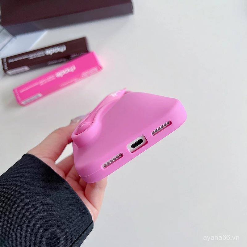 RHODE iPhone Case with Lip Treatment Slot – Soft Silicone, iPhone 11 12 13 14 15 16 17 Pro Max