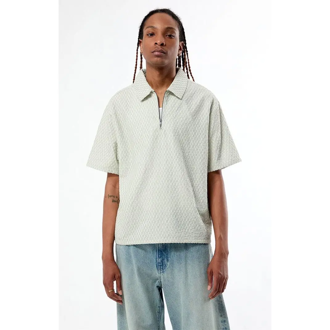 Pacsun Men's Nomad Green Quarter Zip Shirt
