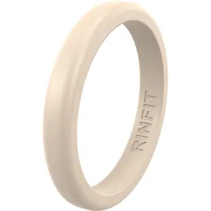 Stackable Thin Silicone Wedding Ring for Women by Rinfit