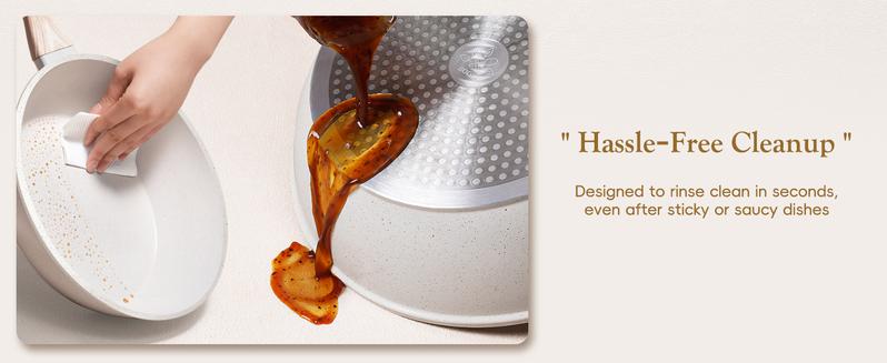 SODAY 12PCS Pots and Pans Set Non Stick Kitchen Cookware Sets Granite Cooking Set with Frying Pans, Saucepans, Steamer Nonstick Pots with Glass Lid Kitchenware Induction Aluminium, Cookware Sets, Kitchenware, stock up on specials, gifts