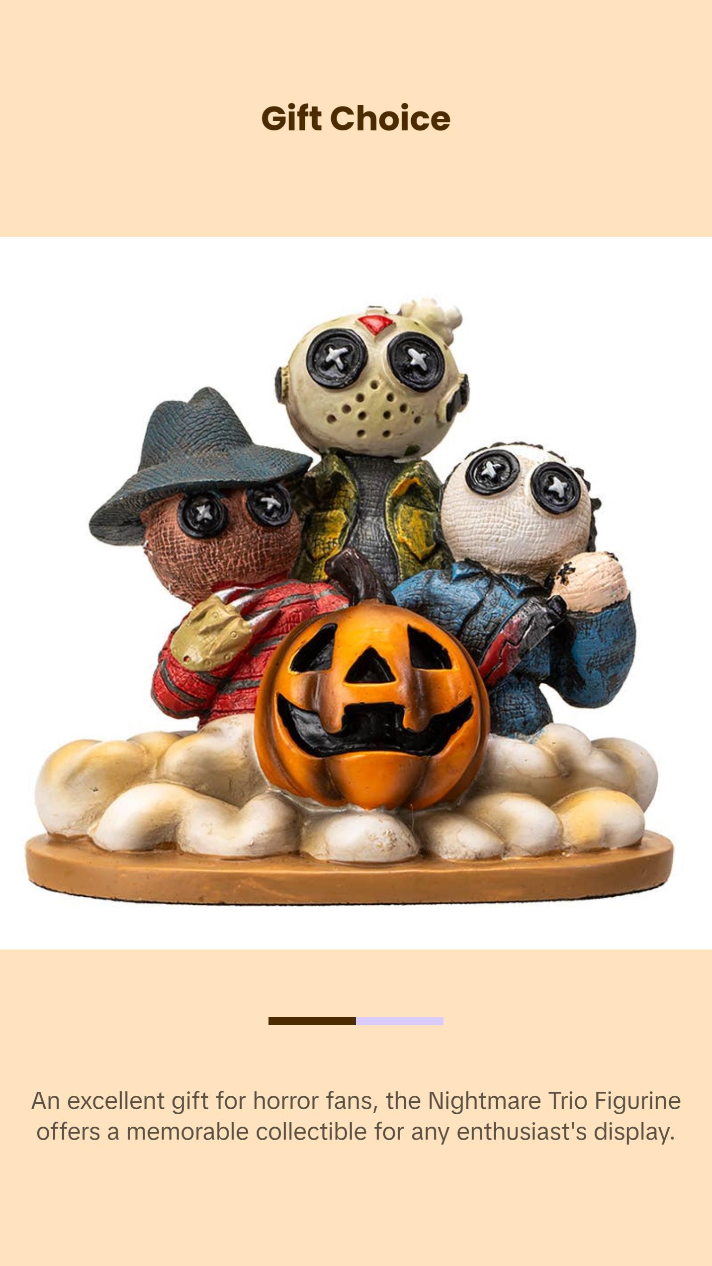 Pinheads Halloween Horror Icon Family Portrait Cold Resin Statue Nightmare Trio