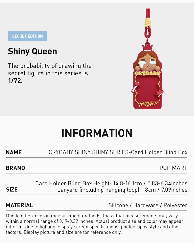 POP MART CRYBABY SHINY SHINY SERIES-Card Holder Blind Box