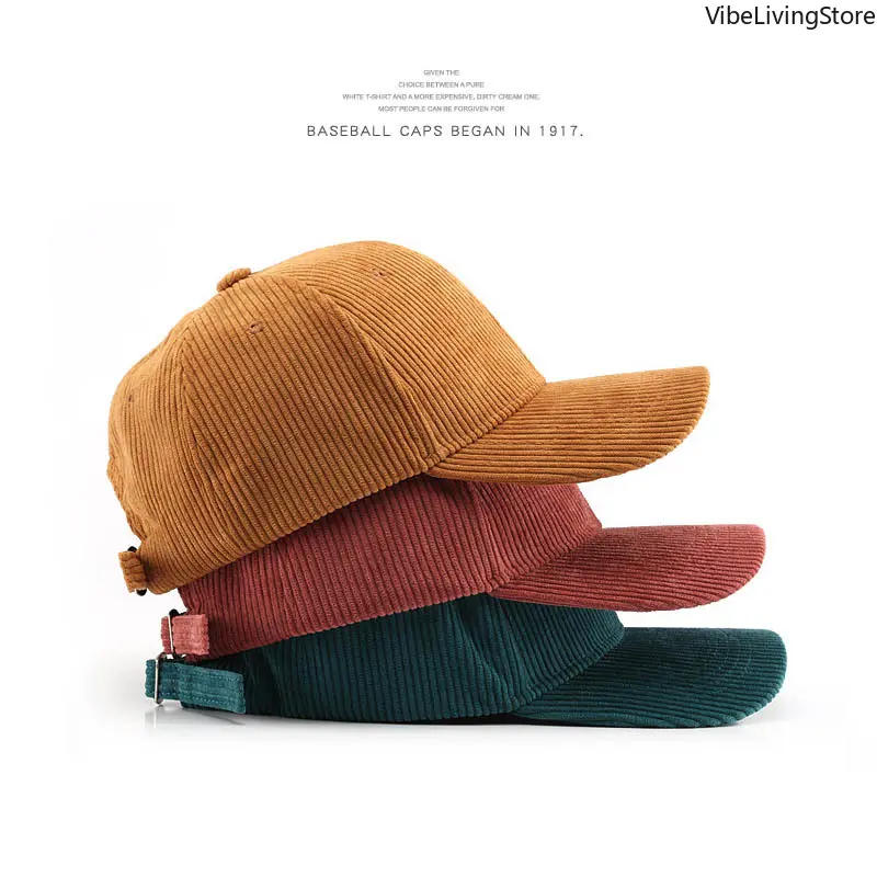 Unisex Style Gray Plain Corduroy Flat Brim Snapback Hat - Fashionable Hats, Adjustable Cotton Strap, 1-Size Bag Accessory for Luggage & Bags Casual Use