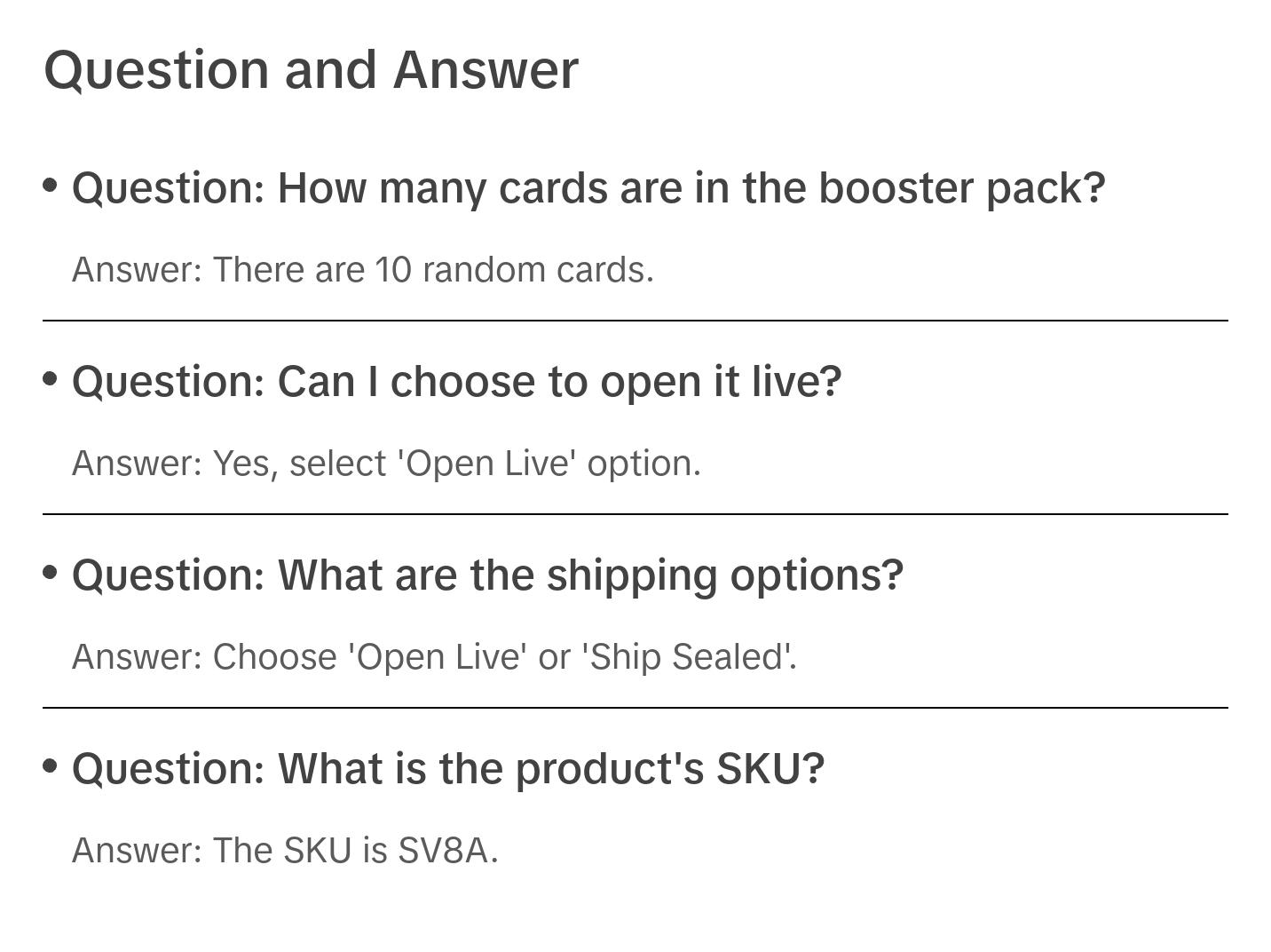 Terastal Festival EX - Booster Pack - 10 Random Cards - SV8A - Japanese / Korean Pokemon TCG