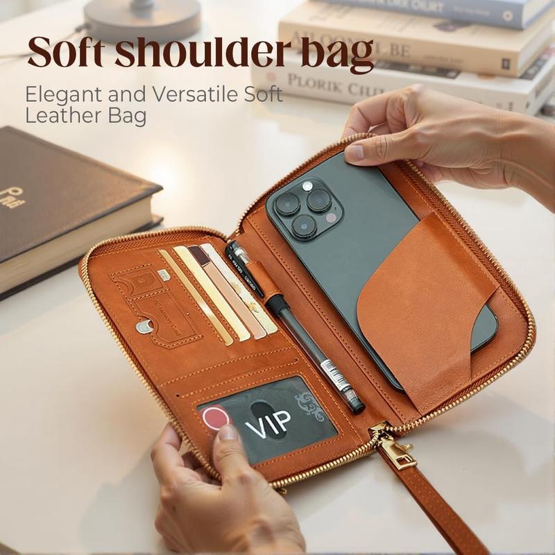 Simple Plain Passport Cases, Multi-functional Zipper Travel Card Holder, RFID Blocking Card Holder, Fashion Travel Accessories, Travel Essentials