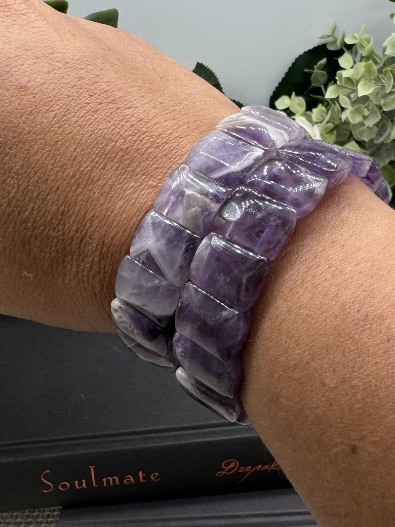 Amethyst Bangle Bracelets by Urban Rutile