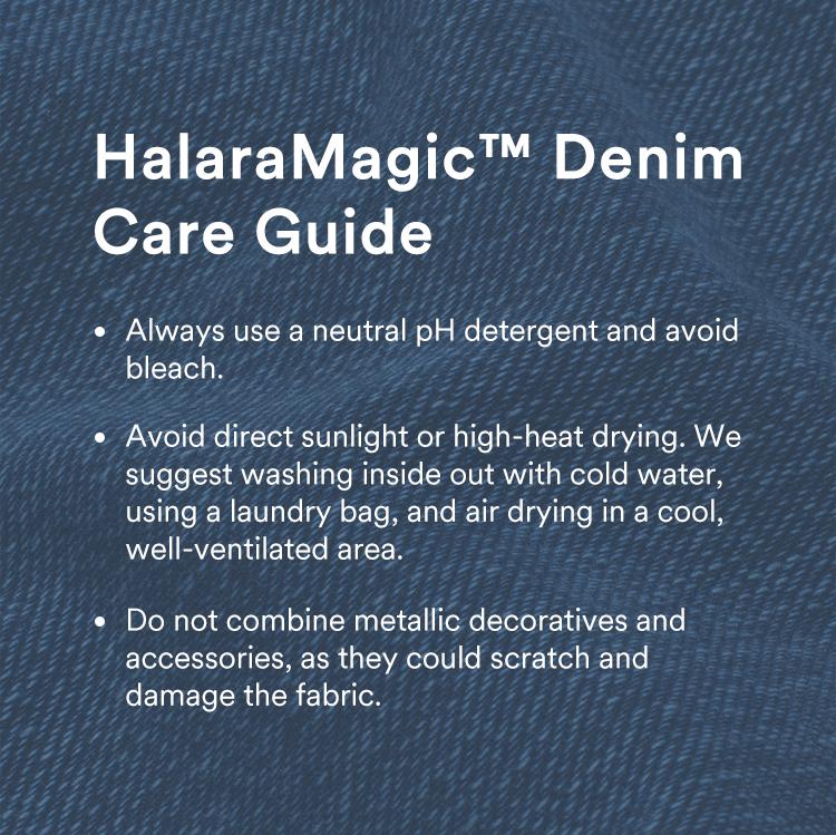 Halara Flex High Waisted Back Side Pocket Stretchy Knit Denim Casual Leggings