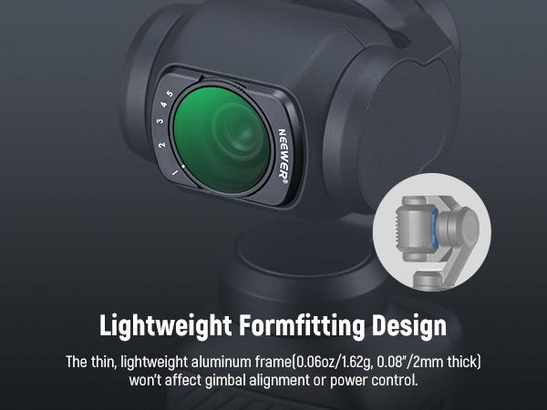 NEEWER FL-B09 Filter Set with 0.75x Wide Angle Lens for DJI Osmo Pocket 3, CPL, Variable ND2-ND32 & Black Diffusion 1/4 Filter Kit for Vlog, Travel Filming & Content Creation