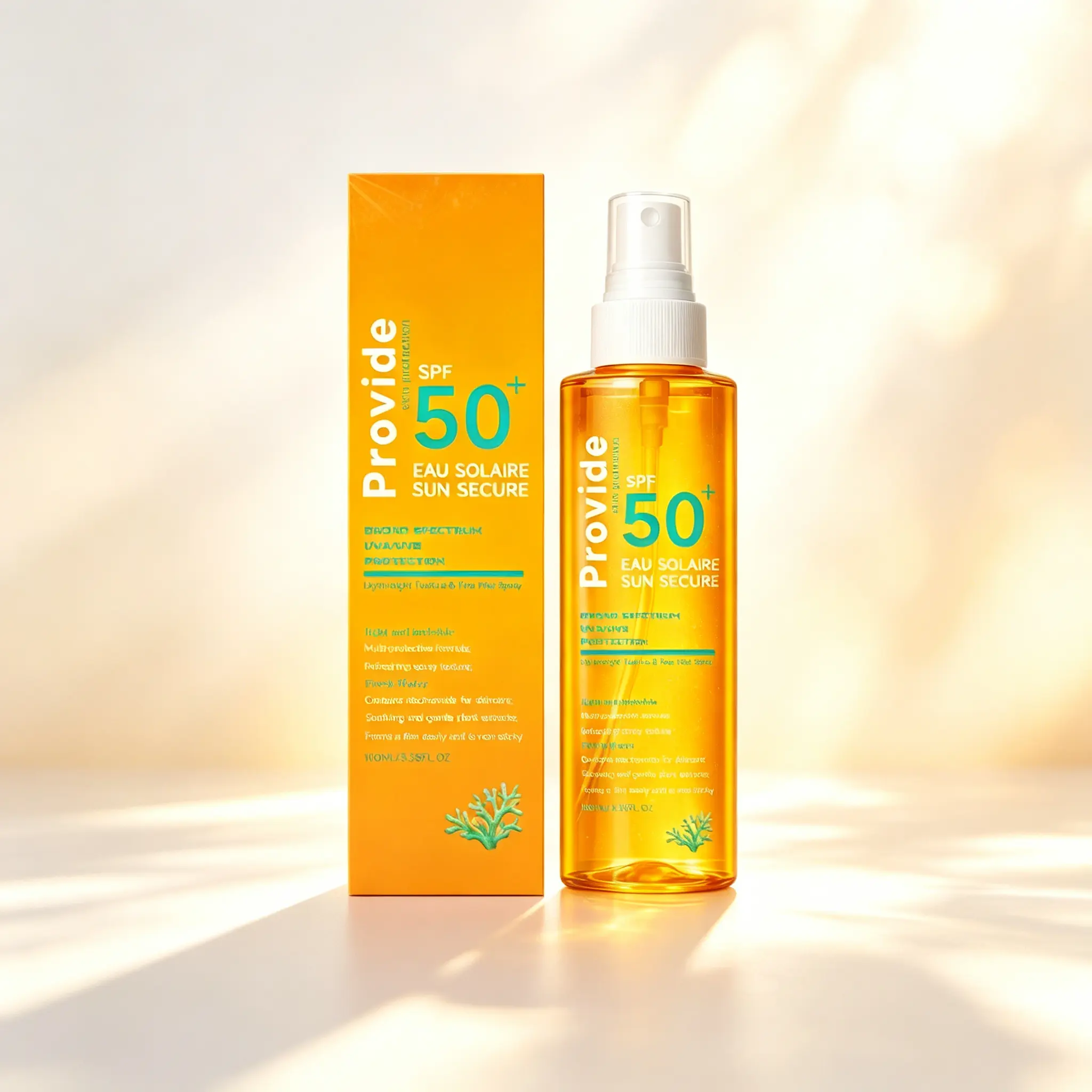 SPF 50 Daily Sunscreen Spray – Fine Mist Texture with Brightening Niacinamide, Calming Botanicals, Lightweight Shield for Face & Body, 100ml / 3.38fl.oz