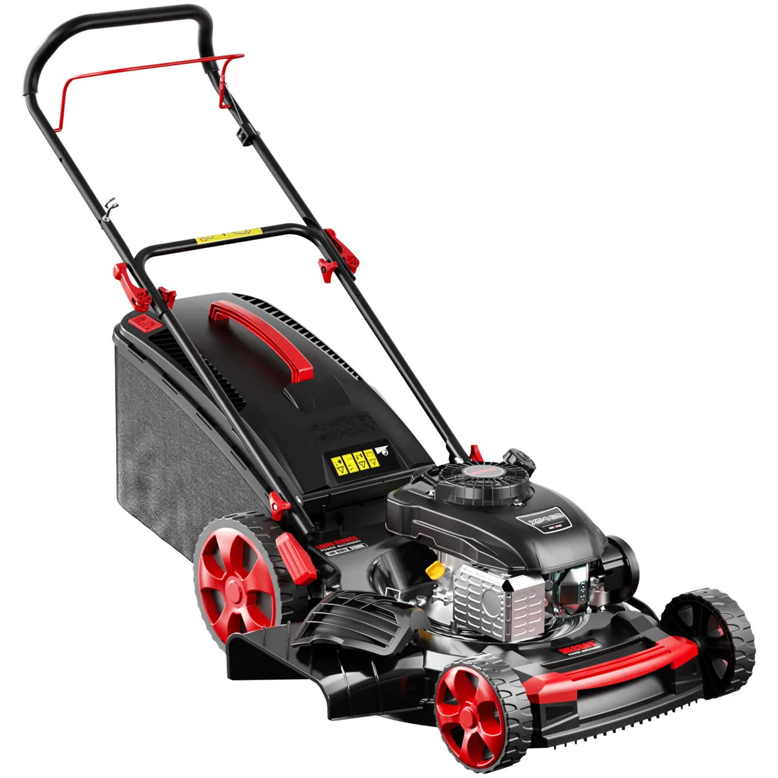 21-Inch Gas Powered Lawn Mower - 201cc 4-Cycle Engine Self Propelled Walk Behind Lawnmower Gas, 3-in-1 Function, 3-Position Height Adjustment, Steel Blade, Gas Powered Lawn Mowers, Gas Push Mower