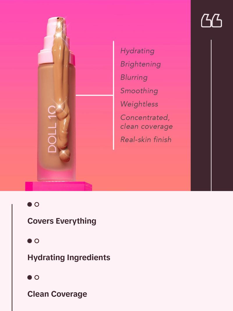 T.C.E Super Coverage Serum Makeup with Peptides Concealer Foundation