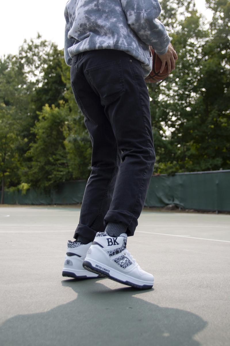 KINGS SL Series Navy White Black Sneakers for Men, Casual Shoes Footwear with BK Logo, Comfortable Sole Training Runner, Perfect Valentine's Day Gift for Men  Athletic Trainer Running