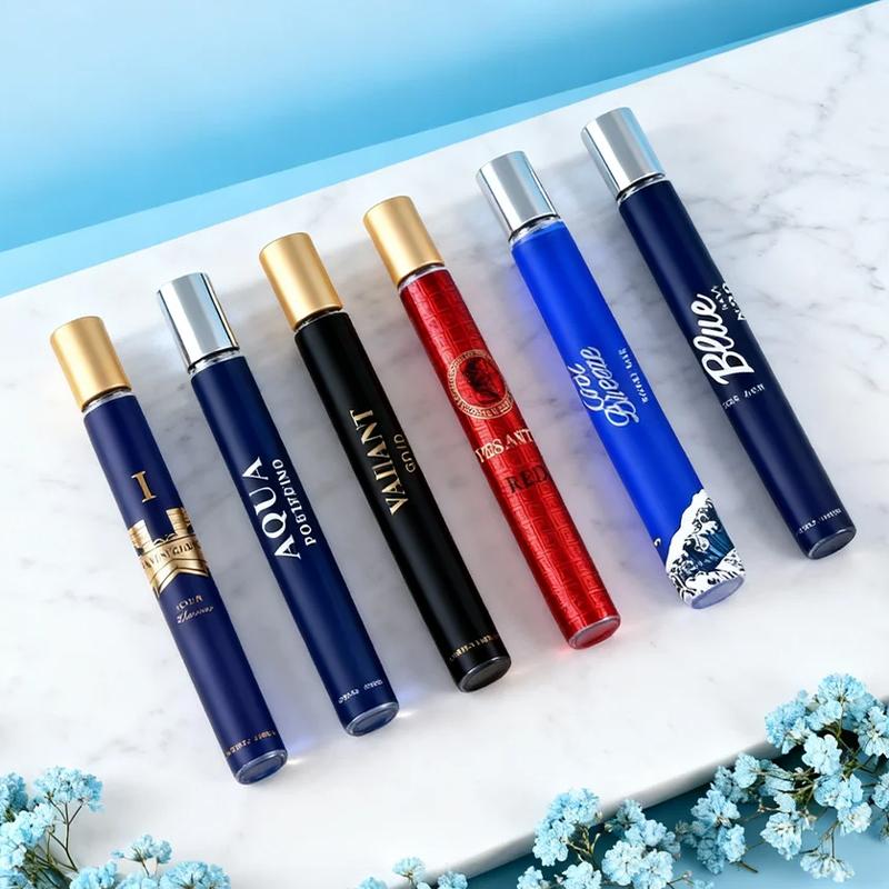 6-Piece Set Men's Eau De Toilette Fragrance, Cologne For Men,Travel Size Perfume, Long-Lasting , 6 Different Scents, Perfect For Dating, Daily Life, Parties,Gift Giving, 1.18 fl oz/35 ml Each Bottle