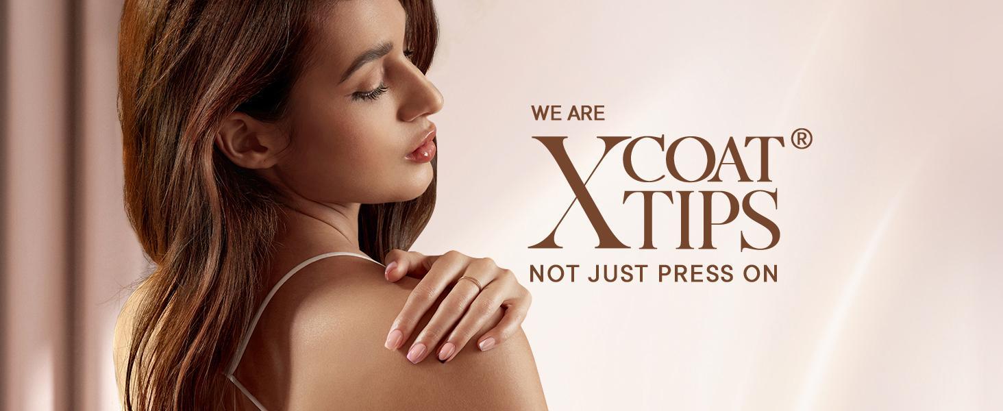 BTArtboxnails XCOATTIPS Press on Nails - 150pcs  Fall Short Square or Almond or Coffin French Tips, Skin Tones Soft Gel False Nail, Soak Off Acrylic Fake Nails Extensions