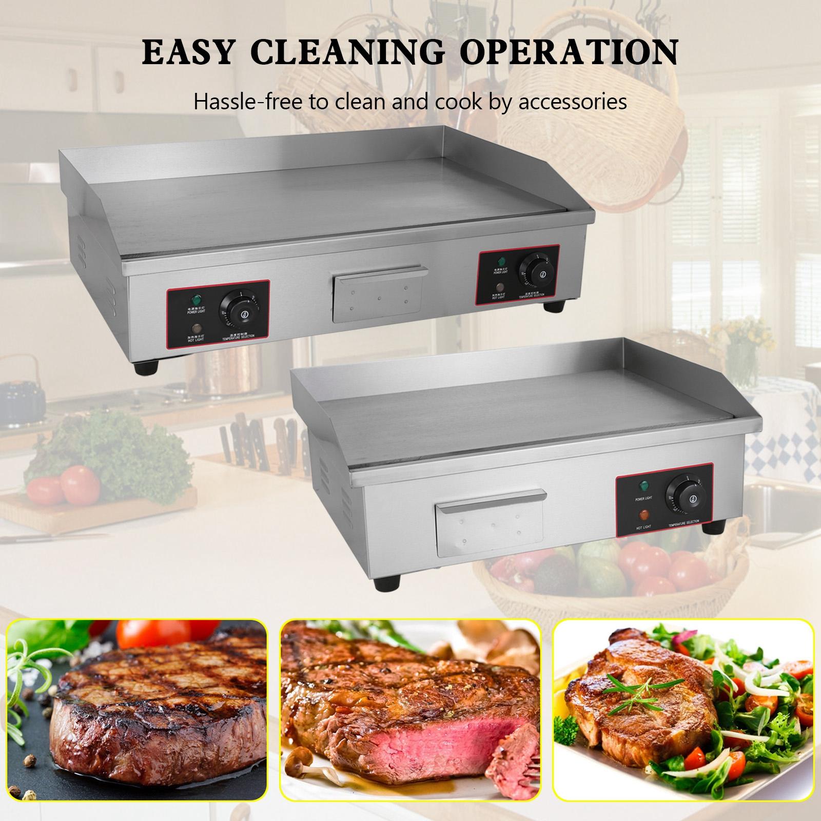 Commercial electric griddle stainless steel flat top grill