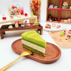 SquishyGlamToy Matcha Layer Cake Squishy Japanese Matcha Cake Slice | Green Tea Dessert | Taba Squishy | Soft & Slow Rising Fidget Toy  ⸻