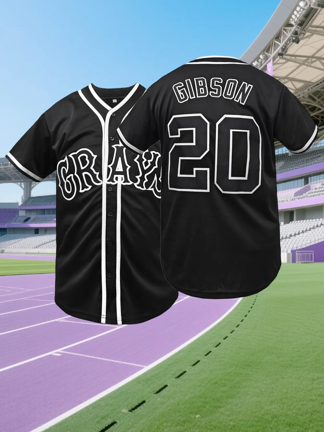 Men's Josh Gibson #20 Homestead Grays Stitched Jersey, Western Embroidered Baseball Jersey - Authentic Negro National League Baseball Shirt, Breathable & Moisture-Wicking Polyester, V-Neck, Short Sleeve, Button Closure, Casual Sportswear Christmas Gifts