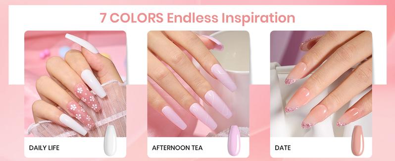 Beetles Dip Powder Starter Nail Kit with【Base&Top Coat&Activator&Manicure Tool】Don't Need UV light Nail Art Nails at home Nail Salon Gift#SpringTok Cosmetic Polish  Cutics #TikTokShopBacktoSchool