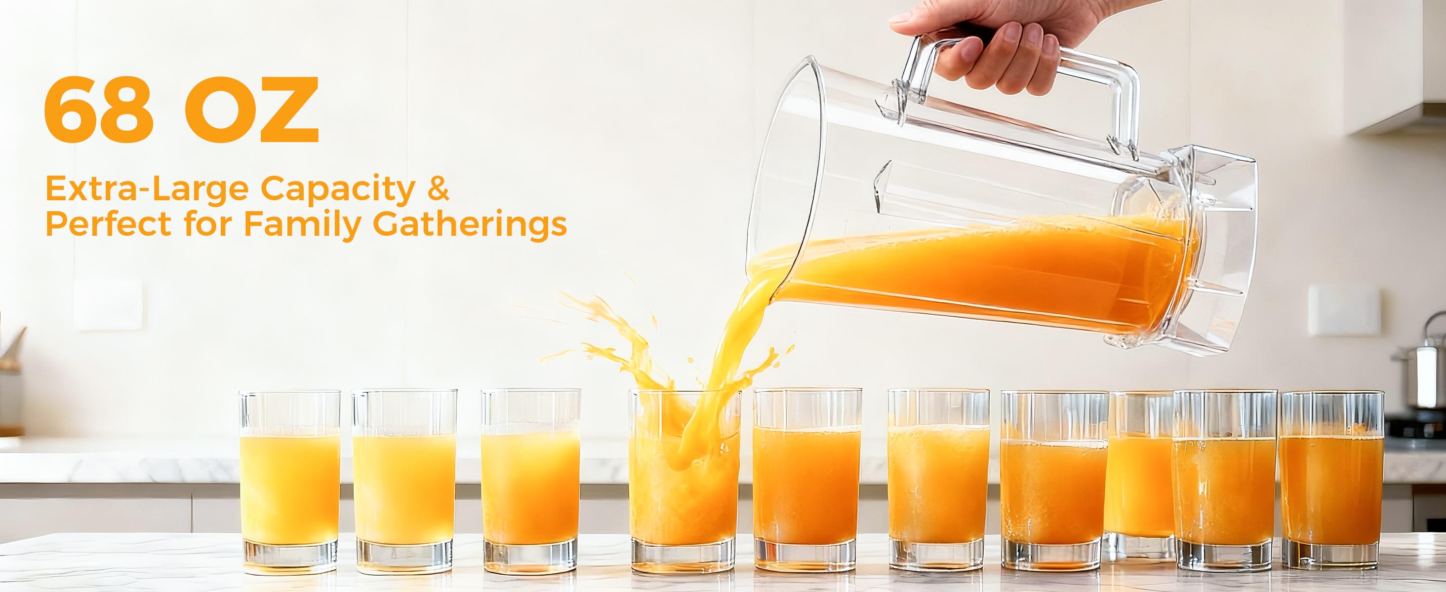 OSTBA Blenders for Kitchen with 68Oz, 1600W Blender for Smoothies, 10 Speeds BPA-Free Countertop Professional Blender for Ice Crushing, Frozen Fruits, Drinks, Self-Cleaning