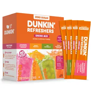 Dunkin' Refreshers 40ct Variety Pack Sugar Free Singles To Go Drink Mix