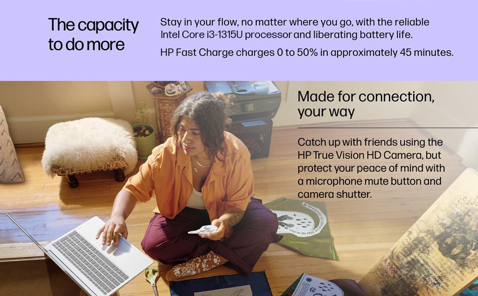 HP 15.6" Touchscreen Business Laptop Computer 2025, 13th Gen Intel i3-1315U(Up to 4.5GHz), up to 32 GB RAM, up to 2 TB SSD, Intel UHD Graphics, Long Battery Life, Wi-Fi 6, Windows 11 Pro, Copilot AI, Accessories