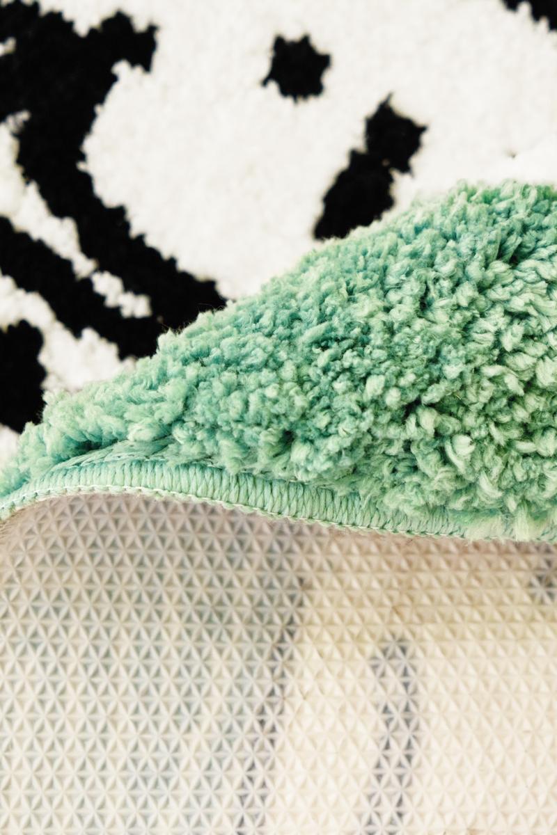 Cute Flower Rug, Green Floral Rug 1 Piece Non-Slip Bathing Mat, Soft Absorbent Bathroom Bedroom Doormat, Living Room Rug, Home Decor tufted