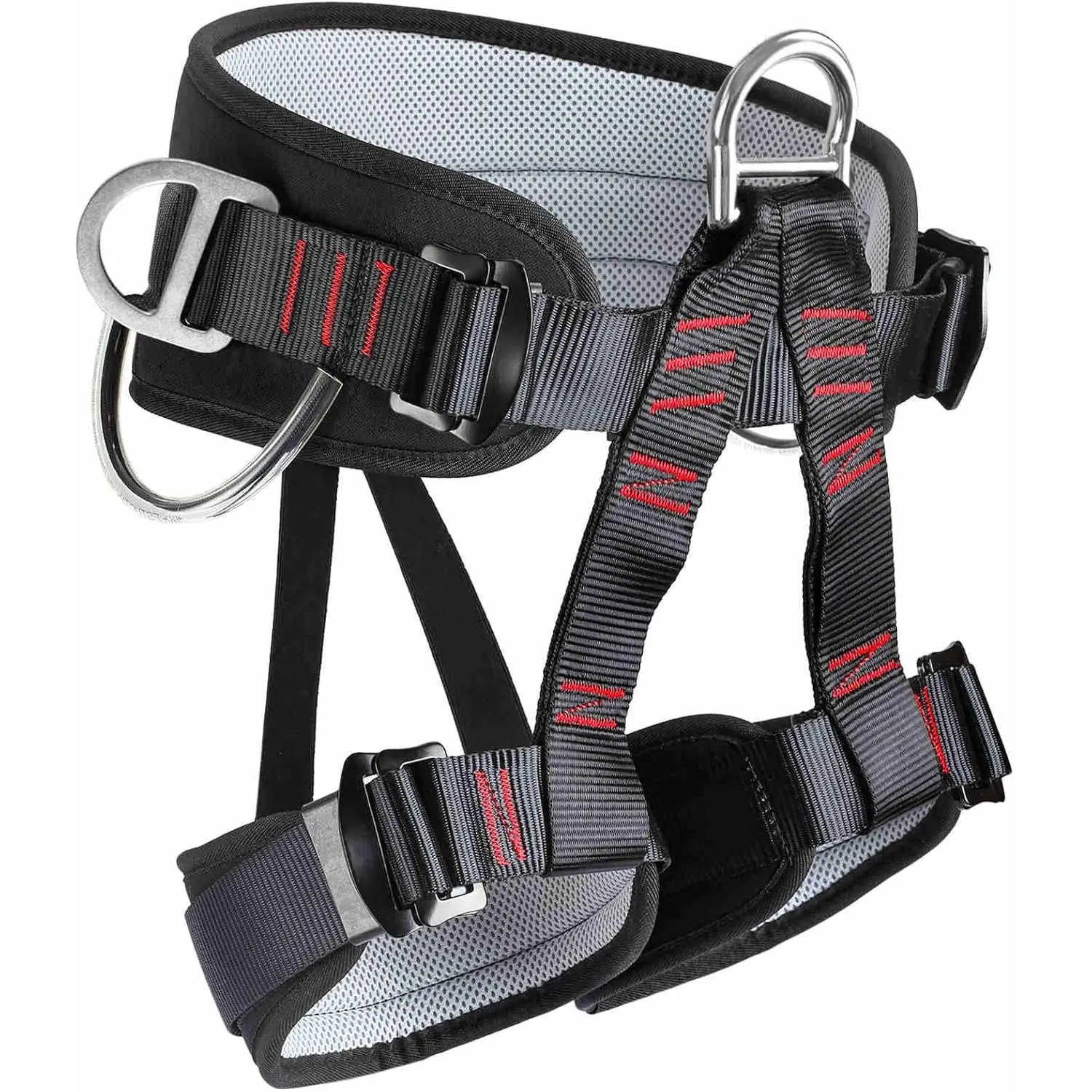 Climbing Harness, Mountaineering Rock Climbing Harness, Half Body Harness for Rappelling Fire Rescuing Tree Climbing