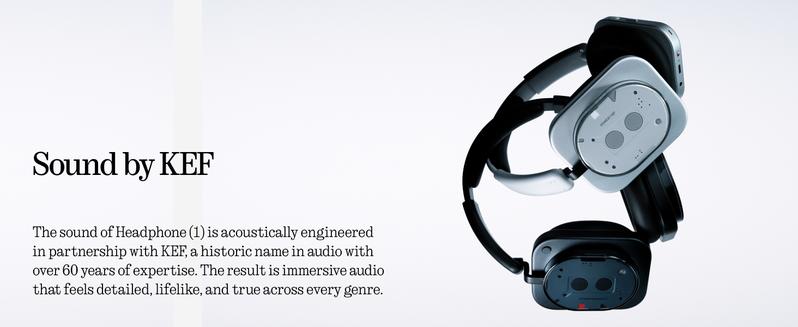 Nothing Headphone (1) Hybrid Active Noise Cancelling Headphones, Wireless Over Ear Headphones with 6 MICS, Personalized Spatial Audio, Tuning by KEF, Up to 80 Hours Playtime, Bluetooth Headset White