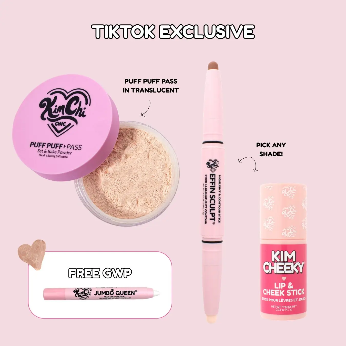 Face Card Bundle - Powder, Blush & Contour