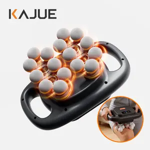 Powerful 16-Head Massage Gun for Full Body Pain Relief, 12.6V Electric Muscle Massager with 50 Intensity Levels & 8 Rhythms, Handheld Fascia Massager Gift for Back Neck Shoulders