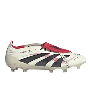 adidas Mens Predator Elite Fold-Over Tongue Firm Ground Soccer Cleats  - Off White