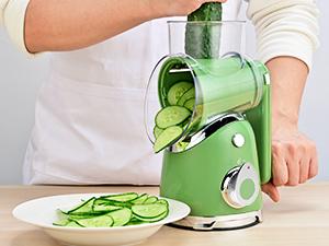 SUSTEAS Vegetable Chopper 18/10 Stainless Steel with 6 Replaceable Blades, Strong Suction Cup Base, Durable Design for Easy Cooking Kitchenware Utensils New Green SUSTEAS Vegetable Chopper 18/10 Stainless Steel with 6 Replaceable Blades, Strong Suction Cup Base, Durable Design for Easy Cooking Kitchenware Utensils New Green