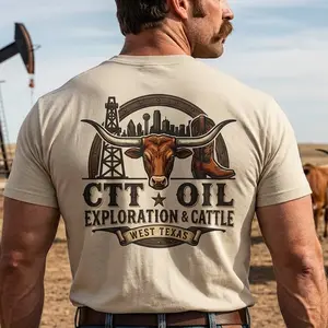 Fan CTT Oil Exploration & Cattle shirt, 2 SIDE shirt