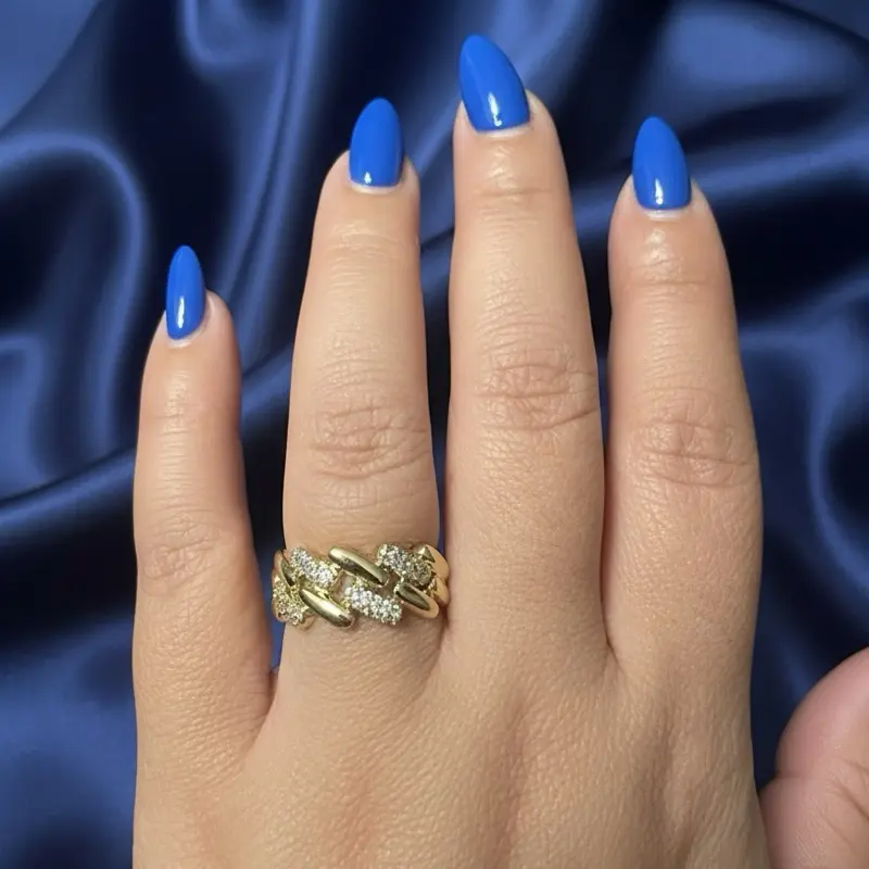 Beautiful Ring Size 7 8y 9 Elegant Gold-Tone Open Design for Women's Fashion Accessories