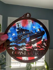 Coast Guard Suncatcher for Sunny Window Coast Guard Suncatcher for Sunny Window