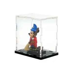 Acrylic Display Case Compatible with Single LEGO Minifigure 3x3in - Figure Not Included