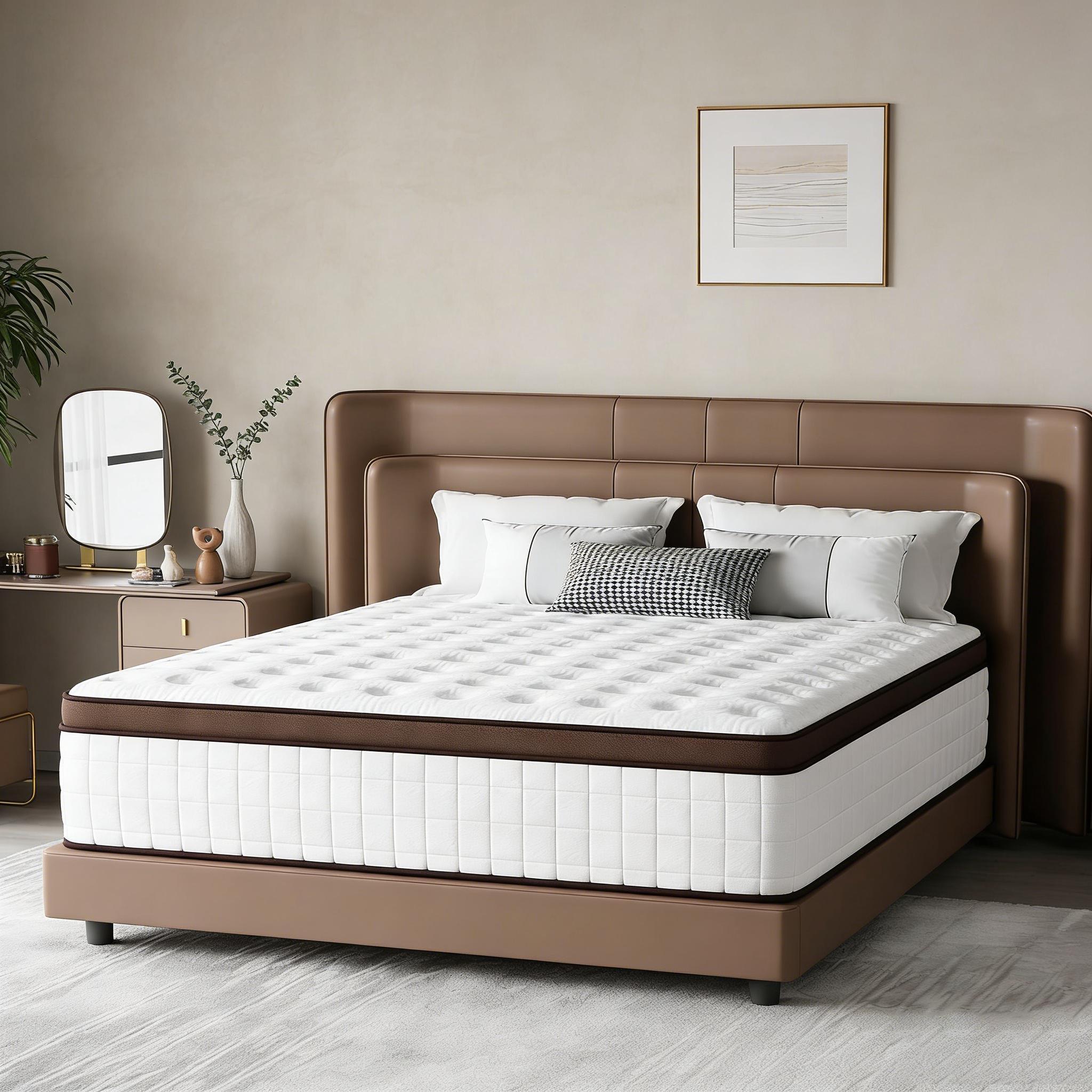 ZYLUMI Queen Mattress, 12" Spring Hybrid Mattress, In-a-Box, Memory Foam, Pocket Spring Mattress, Pressure Relief, Medium Firm Support,CertiPUR-US and Oeko TEX Certified ZYLUMI Queen Mattress, 12" Spring Hybrid Mattress, In-a-Box, Memory Foam, Pocket Spring Mattress, Pressure Relief, Medium Firm Support,CertiPUR-US and Oeko TEX Certified