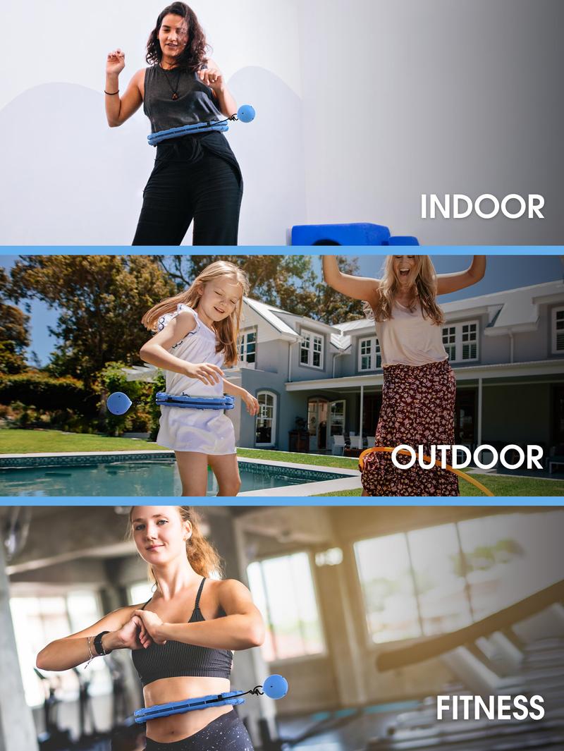 JKSHMYT exercise Circle Plus Size 47 Inch, 24 Detachable Links, Weighted Circle for Women and Beginners