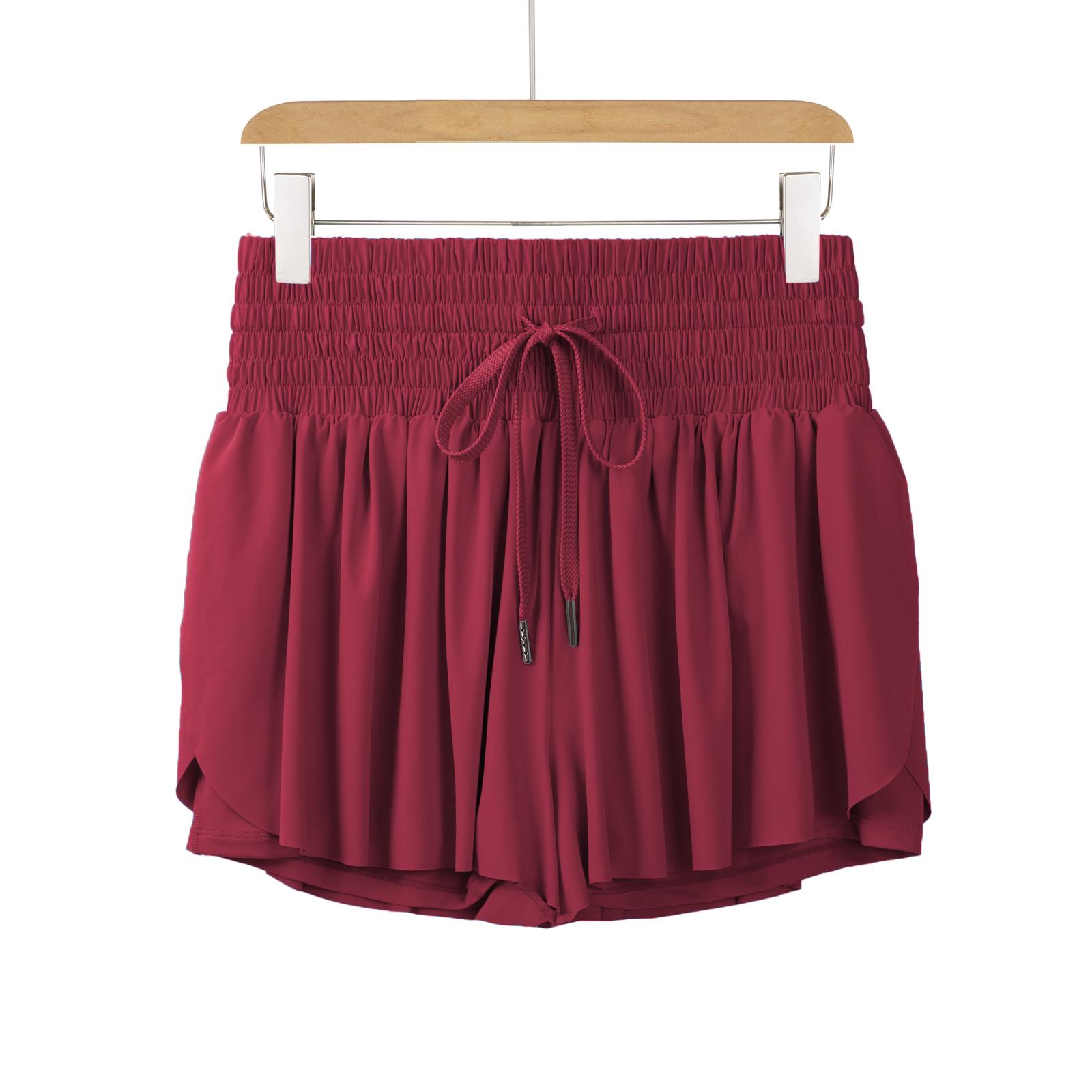 2-in-1 High Waisted Skorts for Women with Pockets - Flowy Athletic Shorts for Golf & Tennis, Yoga Running Shorts, Spandex Elastic Waist with Drawstring, Cute Summer Lounge Outfit 2-in-1 High Waisted Skorts for Women with Pockets - Flowy Athletic Shorts for Golf & Tennis, Yoga Running Shorts, Spandex Elastic Waist with Drawstring, Cute Summer Lounge Outfit