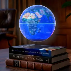 MAGECMOON Magnetic Levitation Book Globe Floating Ball for Learning (Book Does Not Illuminate) LED Light for Bedroom Gaming Desktop 3D Color Changing Self-Rotating Night Light for Elementary and Middle School Students Boys Girls Mother's Day Holiday Gift