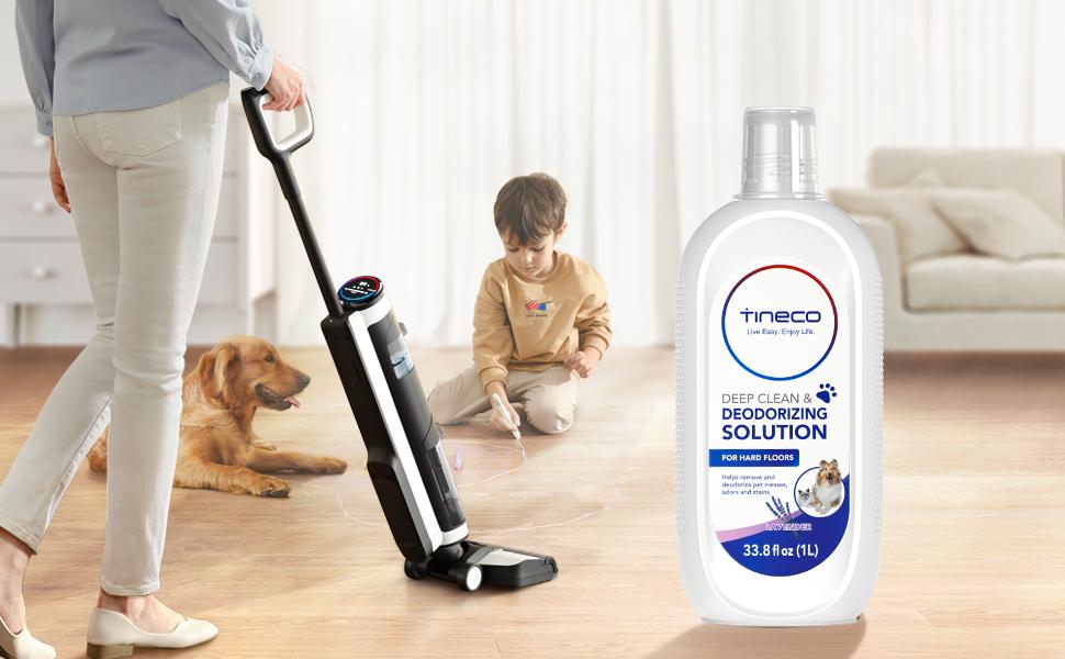 TINECO FLOOR ONE S5/S3/IFLOOR3/IFLOOR2/IFLOOR SERIES MULTI-SURFACE CLEANING SOLUTION: Lavender scent 33.8 FL OZ (1L) Household steammop steamercleaning Cleaner Scented Perfume