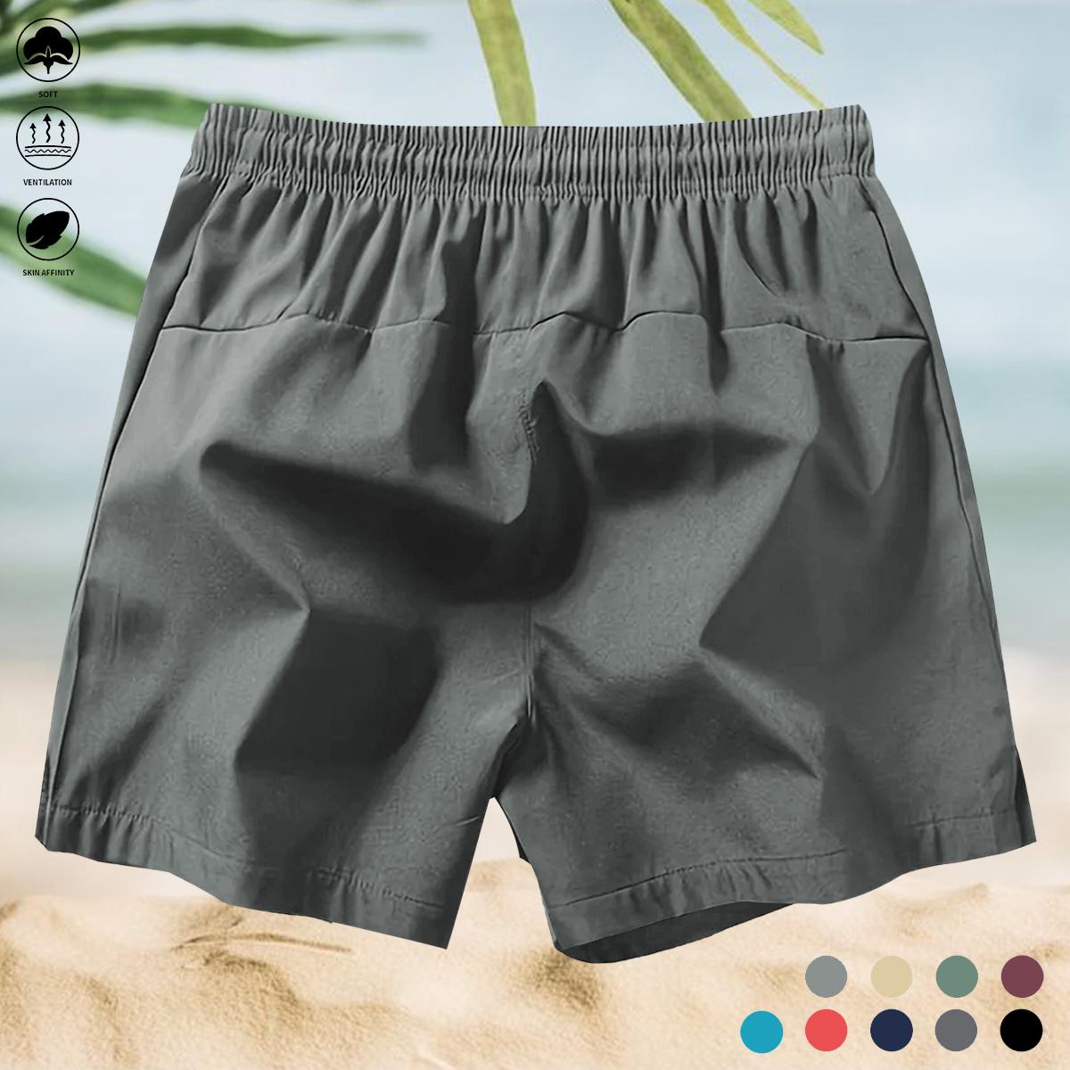 Men's breathable casual two-piece shorts with zippered pockets to prevent items from falling during sports, suitable for outdoor running, gym workouts, basketball quick-dry comfortable shorts