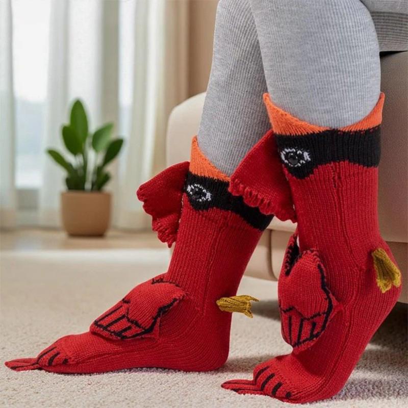 Fun Knit Animal Socks - Winter Warm Floor Socks Creative Gift for Friends Unisex Socks Christmas Holiday Gift Womenswear Bridal Ultra Soft Cotton Blend