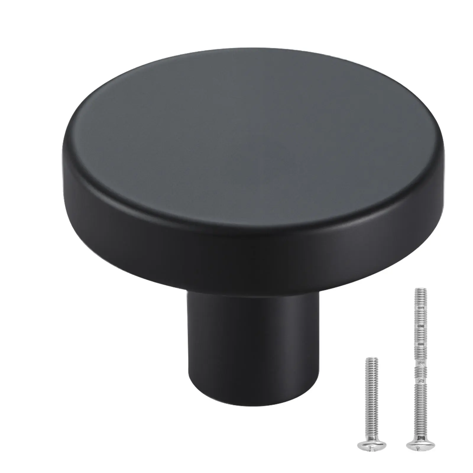【Summerfinds】VEVOR Cabinet Knobs,10 Pack1.26 Inch Black Zinc Alloy Drawer Pulls & Door HandlesMushroom Kitchen Solid Knobs Dresser HandlesCupboard Hardware with Screws for Bathroom Closet Cabinets Drawers, Alloy Metal Doorknobs, Decorative Handles Door