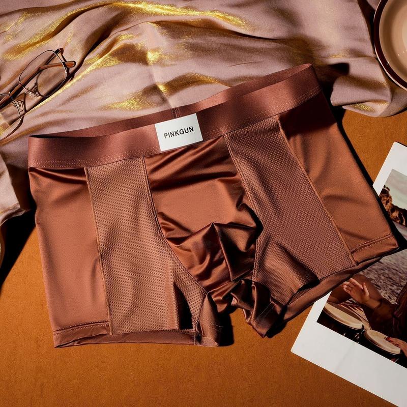 Men's Boxer Briefs 4/8 Pack!Patent-Pending Mesh Technology - Buttery Soft & Breathable Slim Fit, Zero-Chafing Versatile Piece for Commuting, Workouts, & Dates! Available in Multiple Colors - New Fall/Winter Collection Christmas Gift