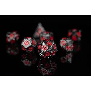 Dark Ember Metal Dice Set